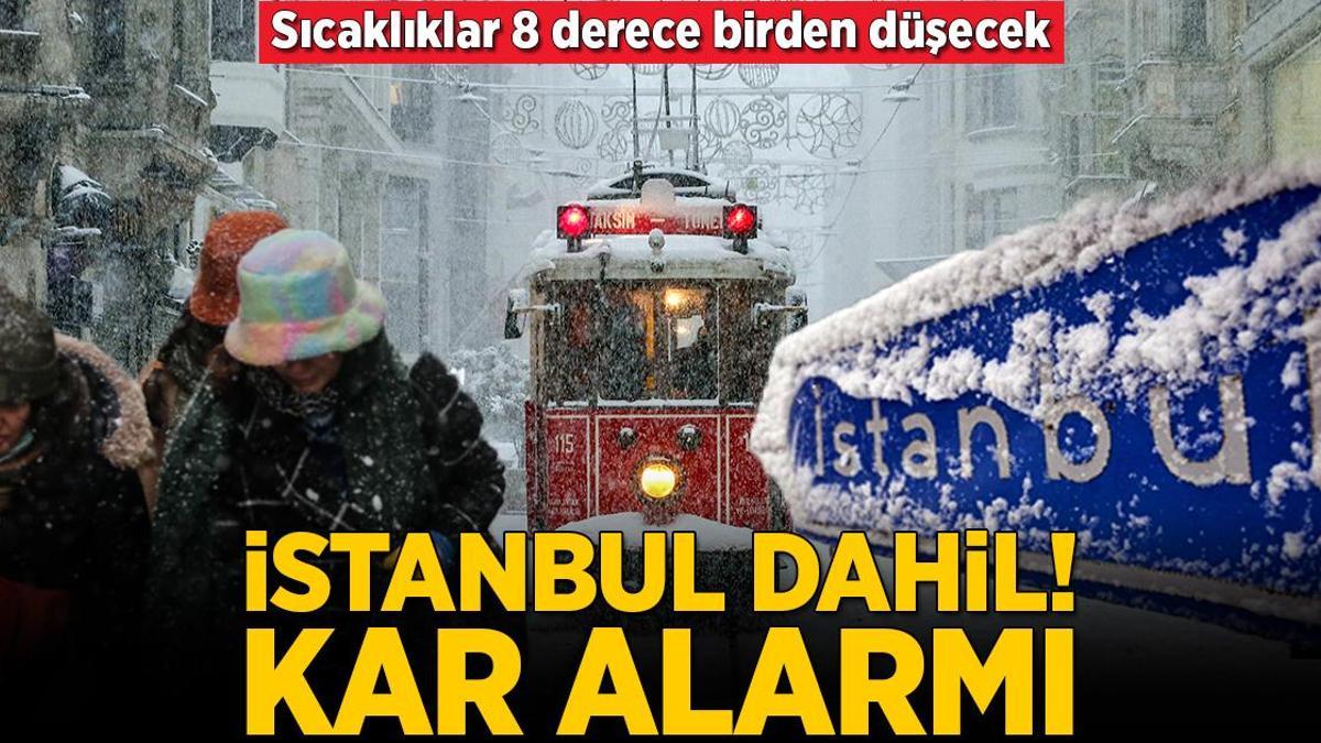 Son dakika… Uyarılar peş peşe geldi! İstanbul dahil kar alarmı