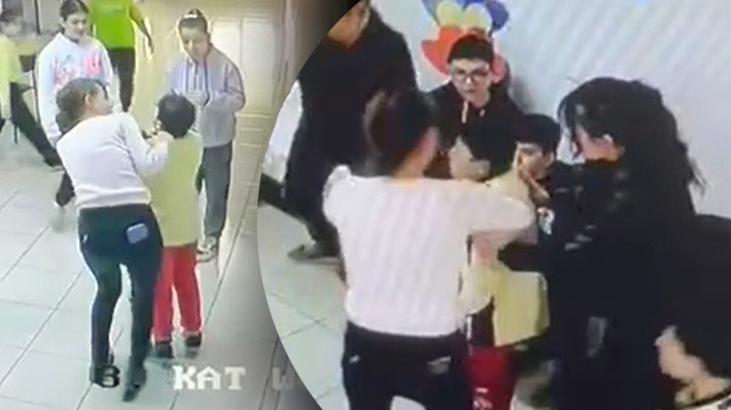 Nefes borusu tıkanan öğrenciyi öğretmeni kurtardı! O anlar kamerada