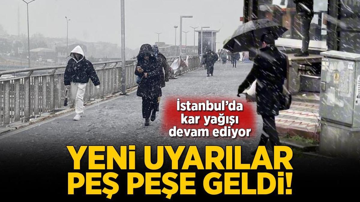 Son dakika… İstanbul’da kar yağışı başladı! Yeni uyarılar peş peşe geldi