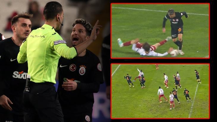 Galatasaray maçına damga vuran penaltı pozisyonu! Eski hakemler açıkladı: Abartarak topu çaldı