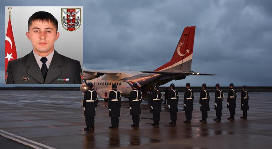 Piyade Uzman Çavuş Köroğlu’nun cenazesi törenle Ordu’ya getirildi