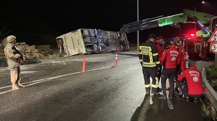 Son dakika: Mersin’de katliam gibi kaza! Yolcu otobüsü devrildi, çok sayıda ölü ve yaralı var…