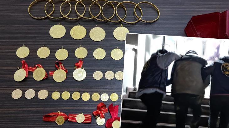 1,5 milyon TL’lik altınları çalan şüpheli donmak üzereyken bulundu