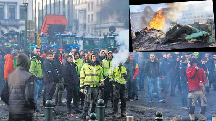 Çiftçiler ‘Avrupa’yı kuşattı