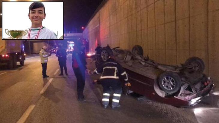 Çorum’da kazada yaşamını yitiren genç futbolcu son yolculuğuna uğurlandı