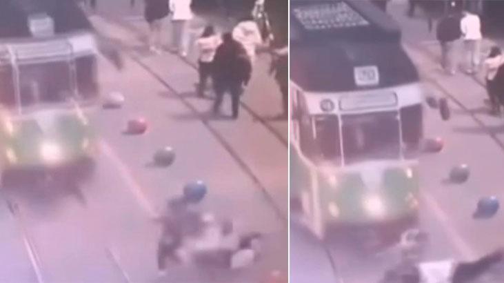 Torununu kurtarmak isterken öldü, görüntüler ortaya çıktı