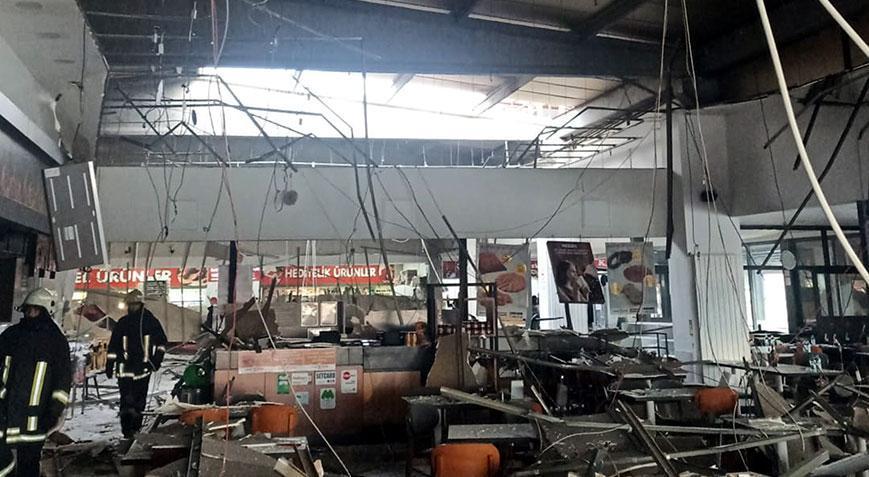 Afyonkarahisar- İzmir karayolunda restoranın tavanı çöktü! 11 kişi yaralandı