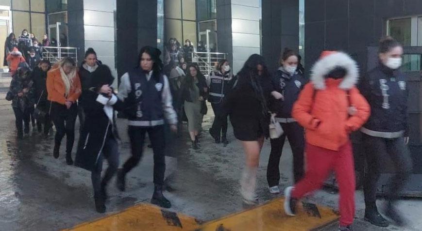 Masaj salonlarına fuhuş baskını! 25’i kadın 37 kişi yakalandı