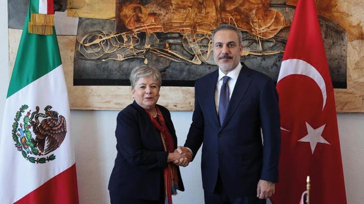 Hakan Fidan, Meksikalı mevkidaşı Alicia Bárcena Ibarra ile görüştü