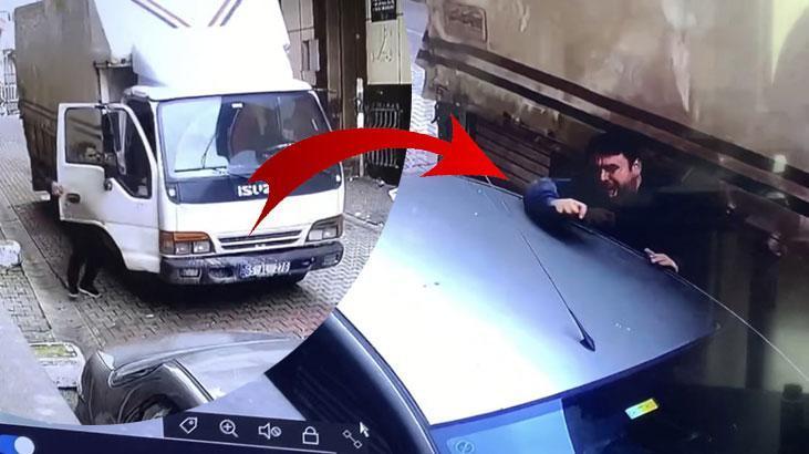 Kayan aracını durdurmak istedi, otomobille kamyonet arasına sıkıştı