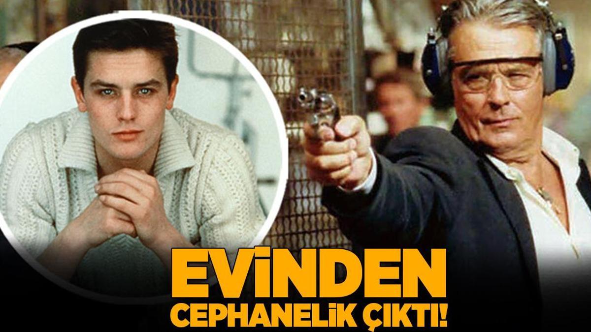Alain Delon’un evinden cephanelik çıktı! 72 silah, binlerce mermi ele geçirildi