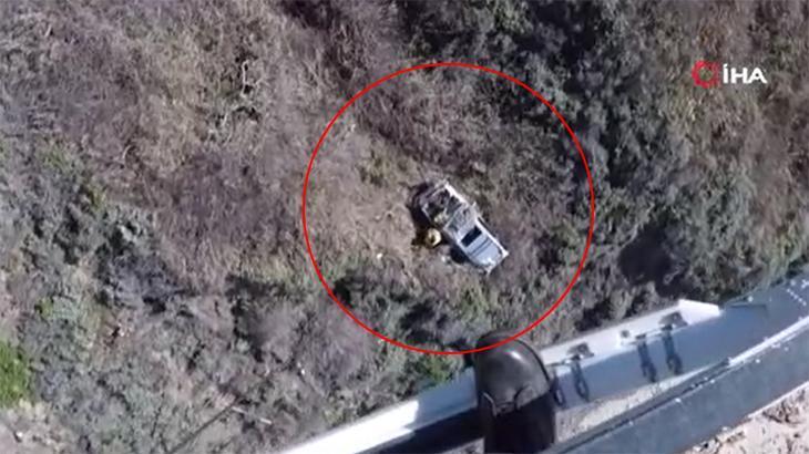 Uçurumda mahsur kaldı İki gün boyunca kurtarılmayı bekledi