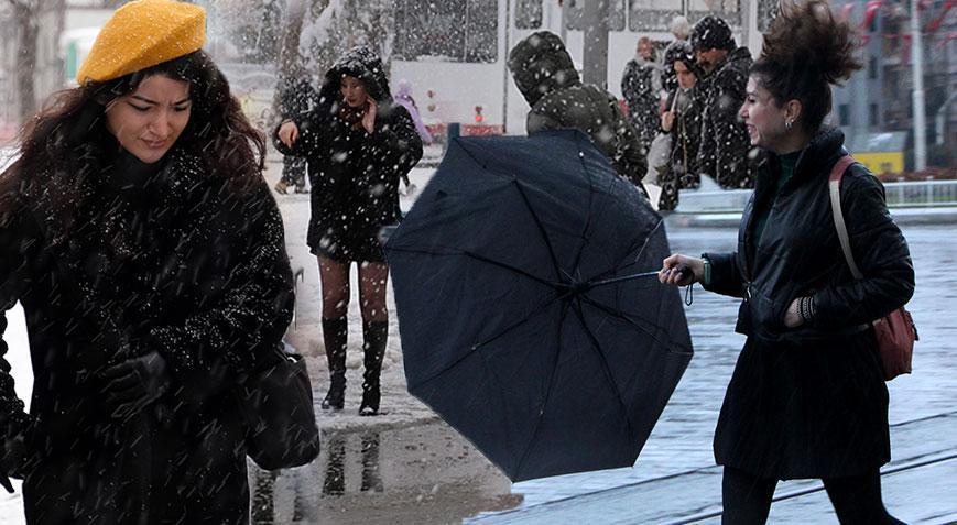 Son dakika… Meteoroloji’den yeni uyarı! Salı günü sağanak perşembe günü kar geliyor
