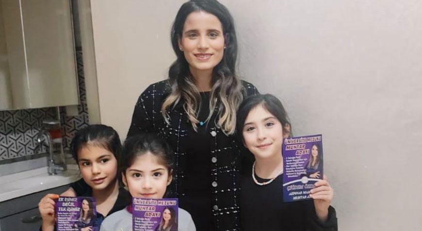 Tek kadın muhtar adayı, en büyük mahalleye talip oldu