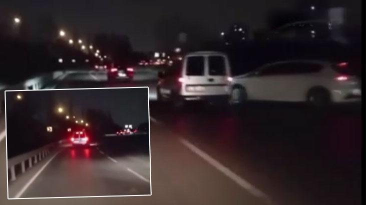 Küçükçekmece’de makas atan sürücü başka araca çarptı