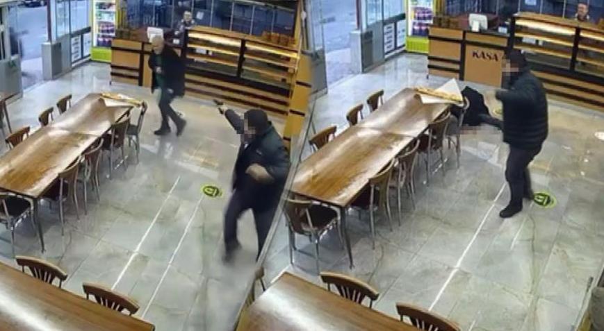 Fırında kanlı çatışma! Cinayet anı ortaya çıktı