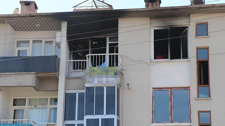 Eşiyle tartışan koca evi yaktı