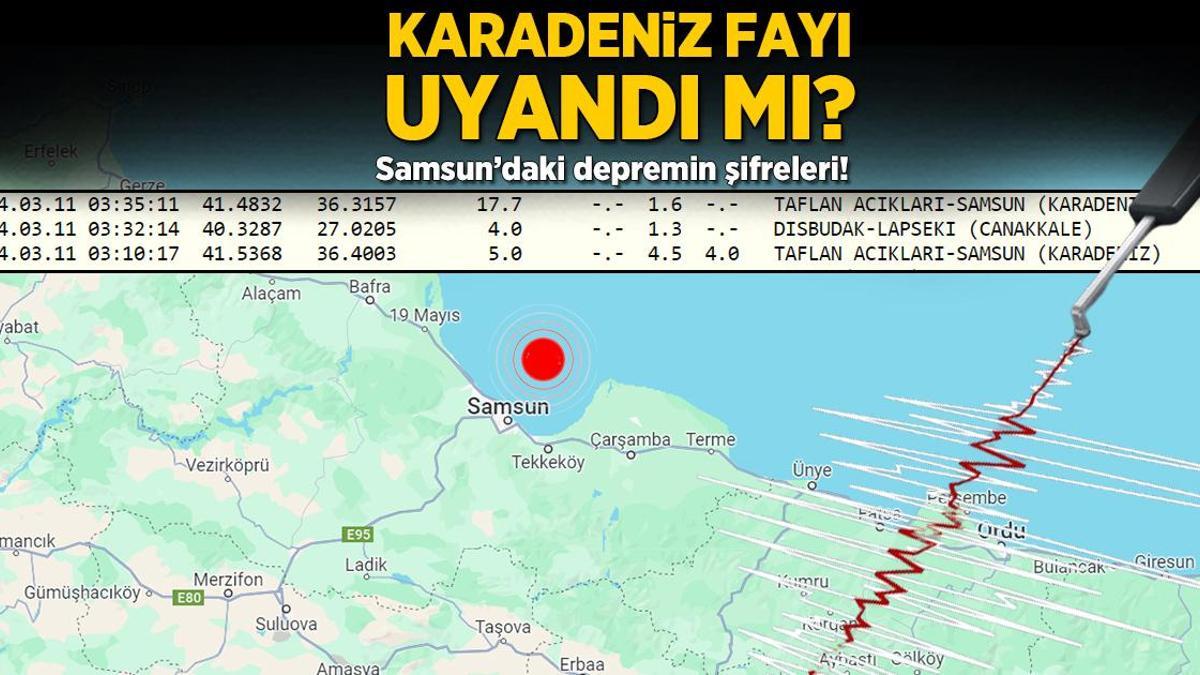 Karadeniz Fayı uyandı mı? Samsun’daki depremin şifreleri: ’56 yıl önce tsunami de yaşandı’