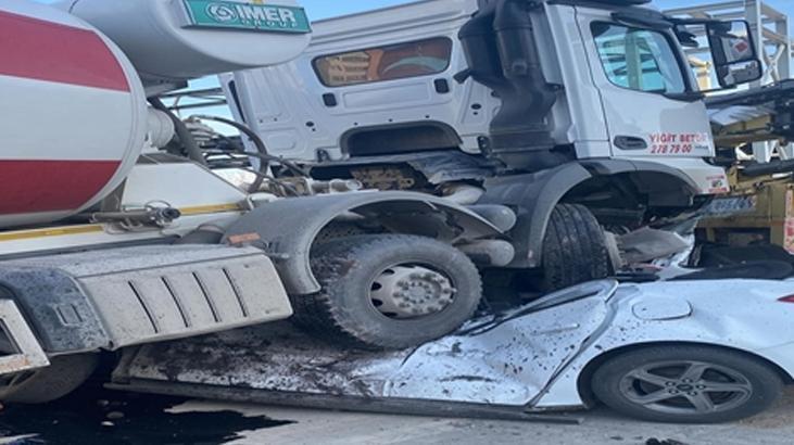 Ankara’da feci kaza! Freni boşalan beton mikseri araçları biçti