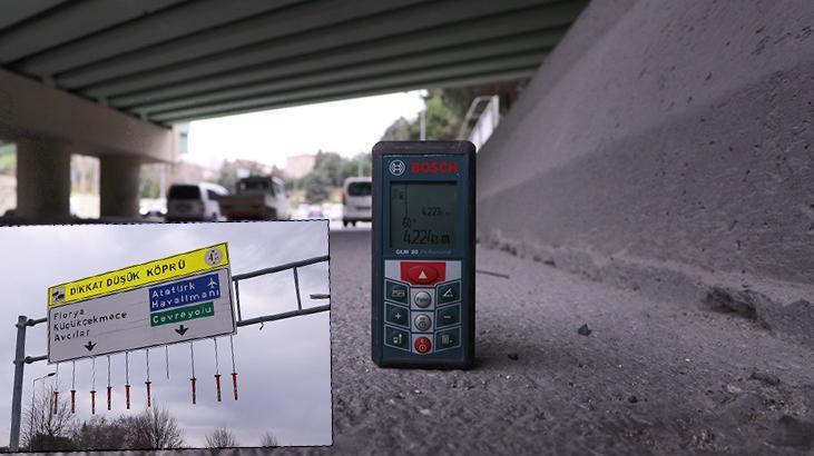 Bakırköy’de ölüm köprüsü: Yüksekliği 4 metre 11 santimetre ölçüldü