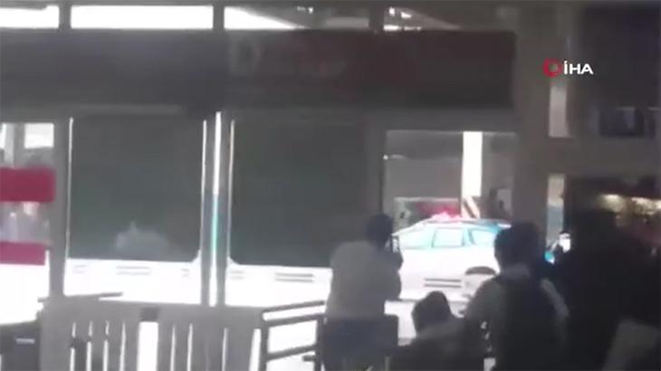 Otobüs terminalinde rehine paniği!