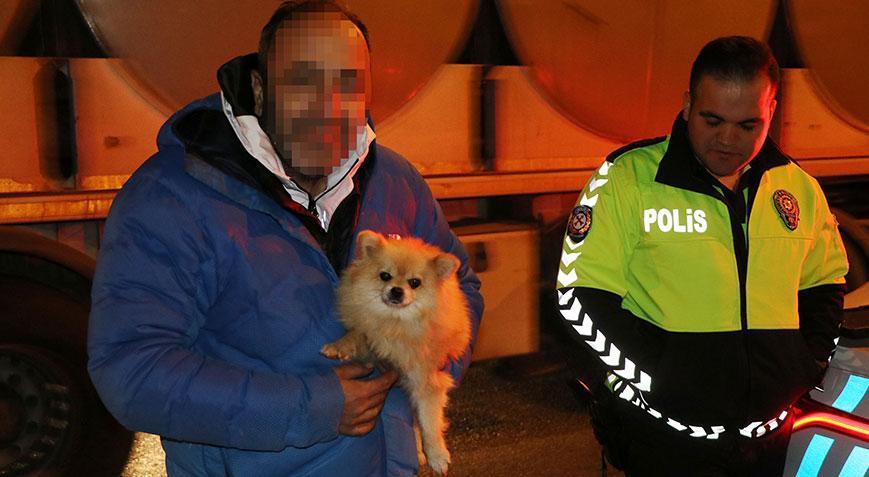 Sürücüyle polisler arasında ilginç anlar! ‘Eşi, hamile onun yanına gidiyoruz’