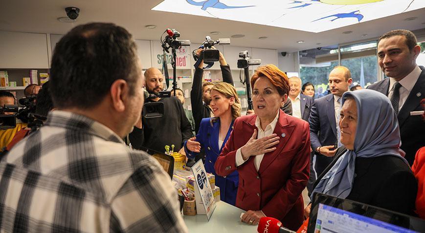 Meral Akşener’in esnaf ile oy pazarlığı