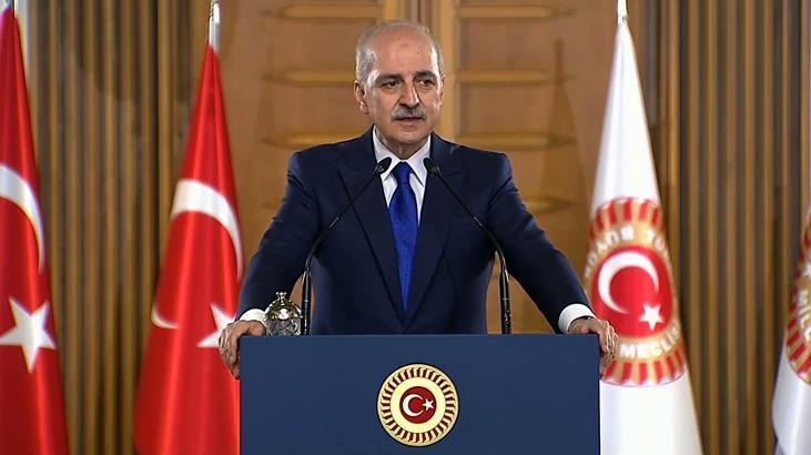 TBMM Başkanı Numan Kurtulmuş, Büyükelçiler ile iftar programında konuşuyor
