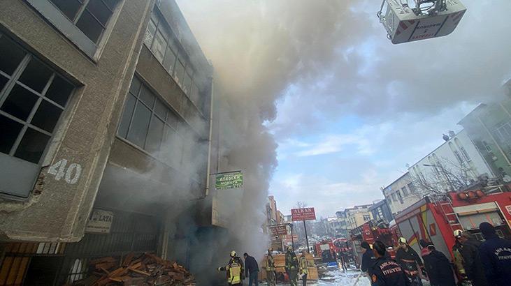 Ankara’da atölyede yangın!