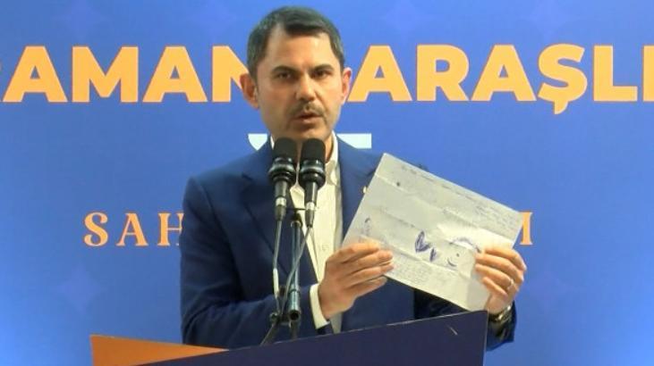 Murat Kurum’u duygulandıran resim! ‘Biz o evi yapacağız, o çocukların umudu olacağız’