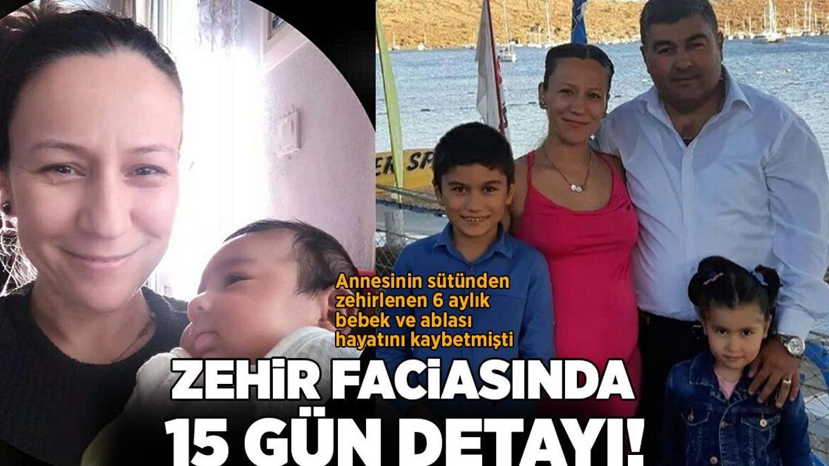 Annesinin sütünden zehirlenen 6 aylık bebek ve ablası ölmüştü! Aileyi yok eden faciada 15 gün detayı