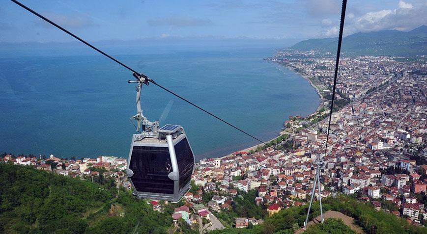 Ordu’da kaza sonrası teleferiğe yoğun ilgi! Saat 14.00’e kadar 1900 bilet satıldı