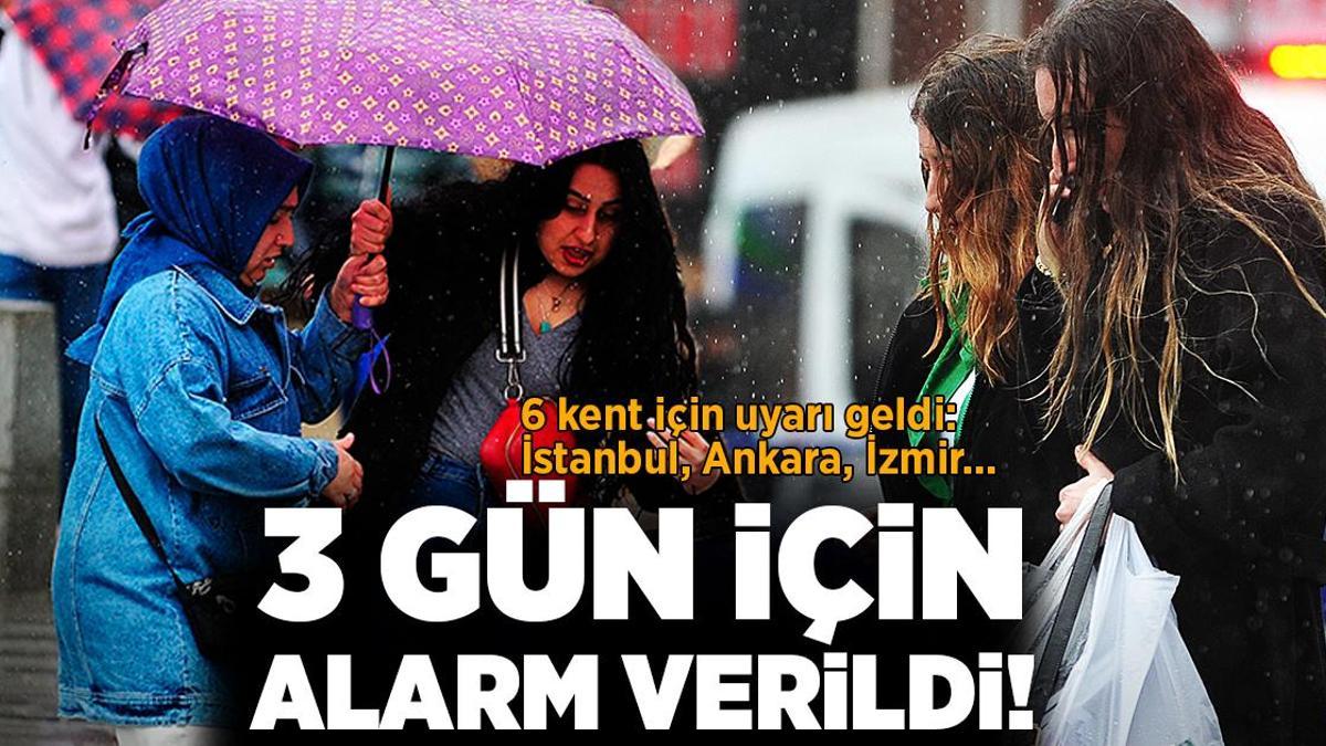 Son dakika… Meteoroloji’den yeni uyarı! İstanbul dahil: 3 gün sürecek, bu saatlere dikkat