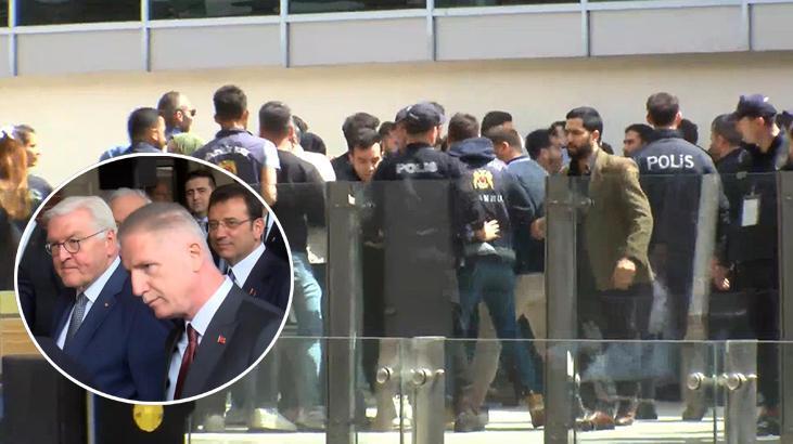 Almanya Cumhurbaşkanı Steinmeier’a Filistin protestosu, gözaltılar var