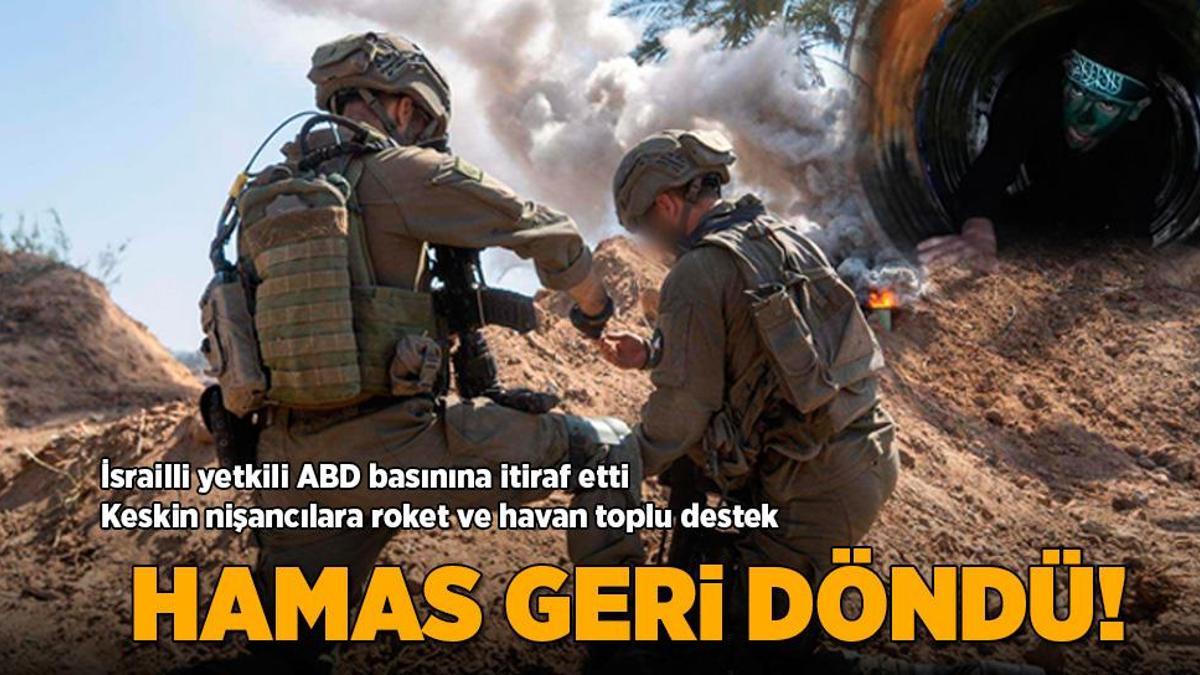 Gazze’deki savaşta son dakika… Hamas geri döndü! İsrailli yetkili itiraf etti: Keskin nişancılara roket ve havan topuyla destek