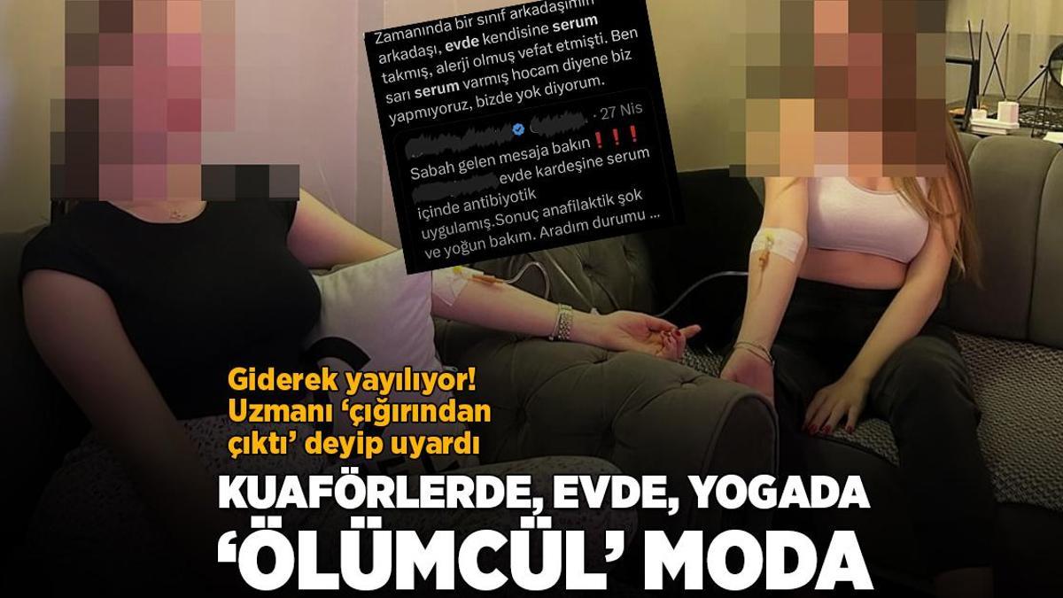 Akılalmaz moda! Kuaförlerde, evde, yoga salonunda serum tedavisi başladı