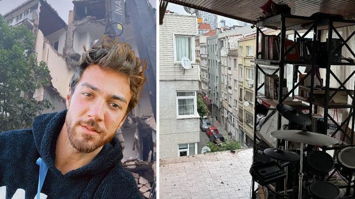 Şişli’de şoke eden anlar! Ünlü oyuncu Tufan Gökpınar’ın duvarını kepçe yıktı