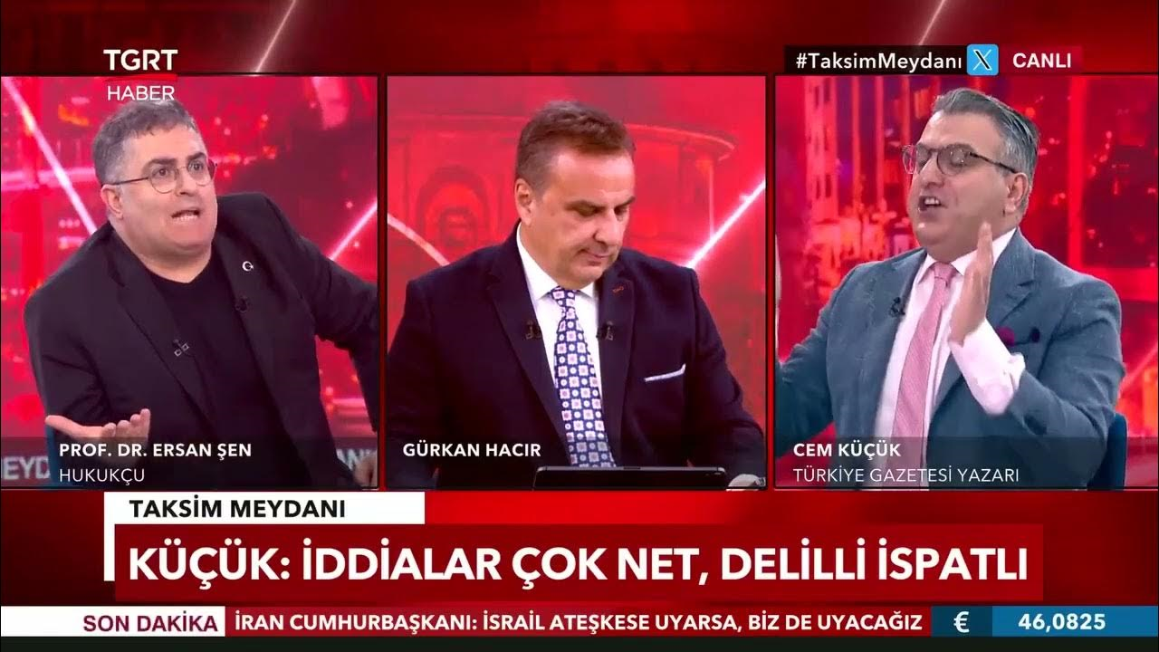 Canlı Yayında Gerilim: Ersan Şen ile Cem Küçük Arasında  Tartışması