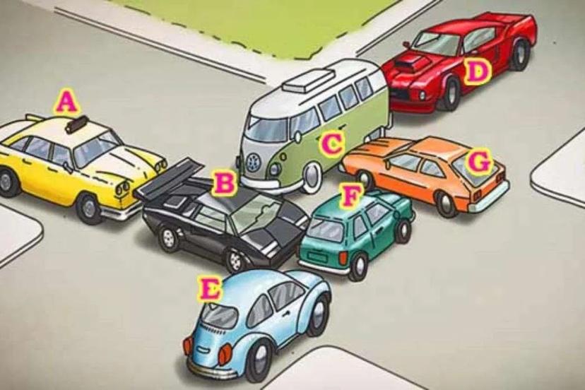 Beyin yakan trafik sorusu: Trafiği çözmek için hangi arabayı hareket ettirirsiniz?