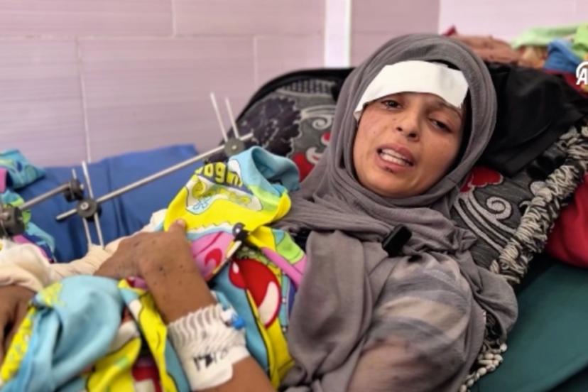 İsrail’in saldırısında 4 çocuğunu kaybeden acılı anne konuştu