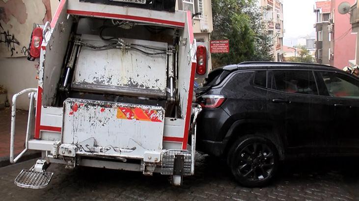 İstanbul’da Çöp Kamyonu Kontrolden Çıktı: 5 Araç ve Ev Duvarına Çarptı