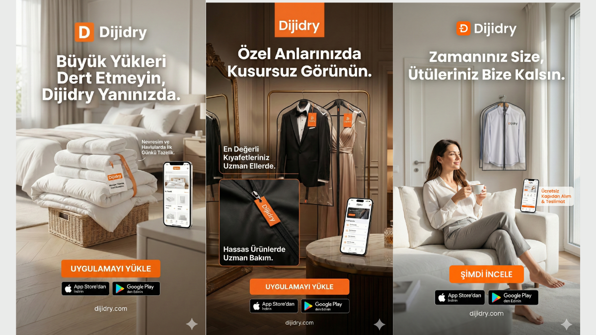 Halılarınızı Kaldırmayın, Dijidry’a Tıklayın: Temizlik Kapınıza Gelsin