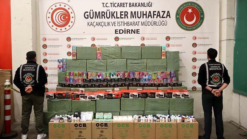 Kapıkule’de 33 Milyon Liralık Kaçak Ürün Ele Geçirildi