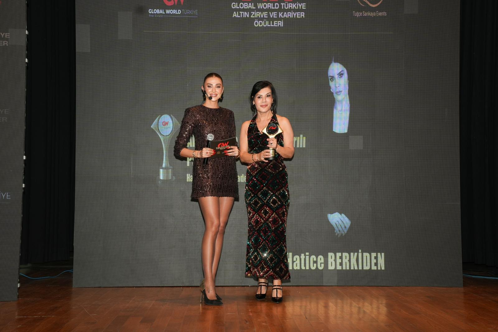 HATİCE BERKİDEN’E ALTIN ZİRVE’DE ULUSLARARASI ÖDÜL