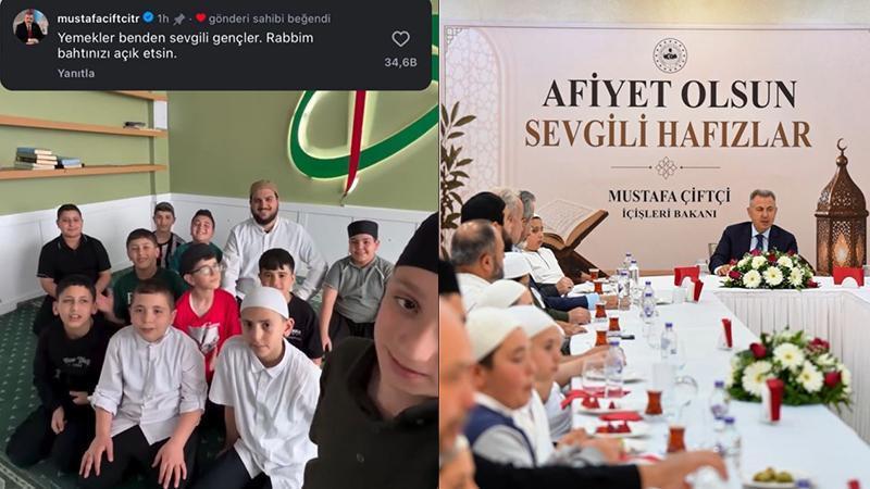 BAKAN’DAN HAFIZ ADAYLARINA JEST: SÖZÜNÜ TUTTU