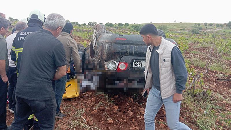 Ömerli-Midyat Yolunda Takla Atan Araçta 1 Ölü