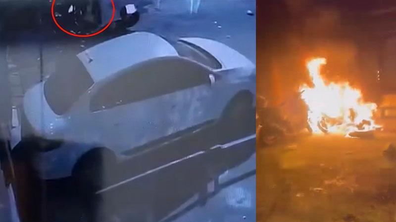 Motosikleti Kolonya Spreyiyle Ateşe Verdi: Güvenlik Kamerasına Yakalanan Kundakçı Tutuklandı