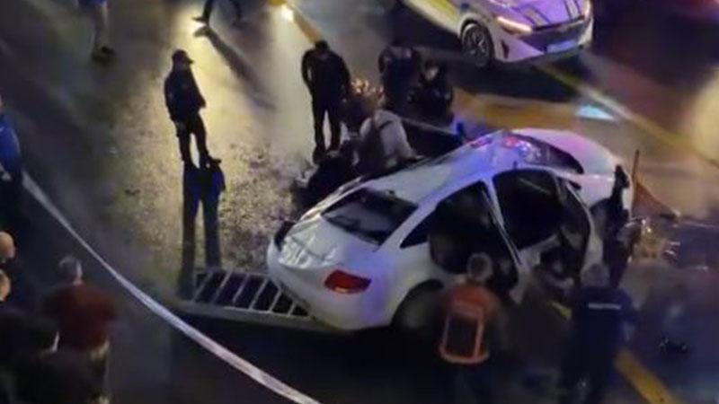 Ankara’da Trafik Dehşeti: Köprüden Aşağı Uçan Otomobil Hurdaya Döndü