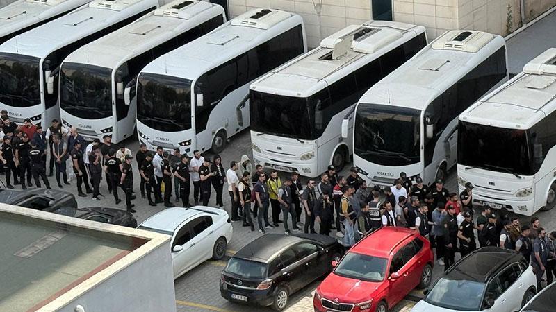 MERSİN MERKEZLİ DEV OPERASYON: 103 ŞÜPHELİ ADLİYEYE SEVK EDİLDİ