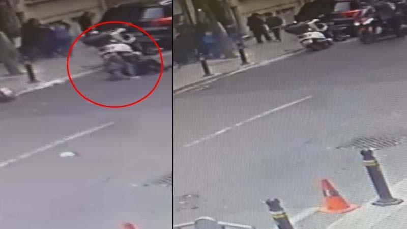 Feriköy’de Feci Kaza: Yaya ve Motosiklet Sürücüsü Havaya Savruldu